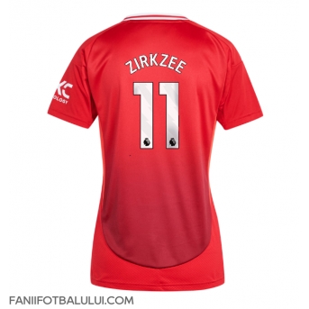 Manchester United Joshua Zirkzee #11 Tricou Fotbal Replică 2024-25 Femei Acasa